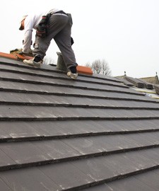 Working on a Liverpool rooftop